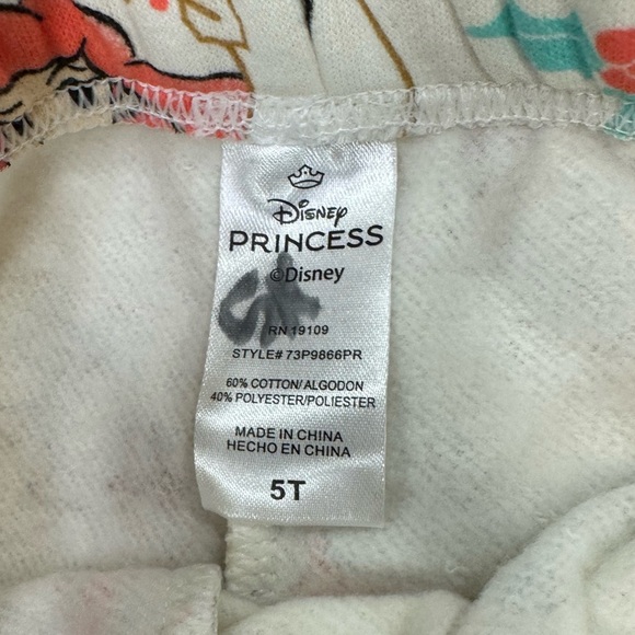Disney Princess Pajama Pants | 5T | Ariel, Cinderella, Tiana, Aurora - Picture 3 of 3